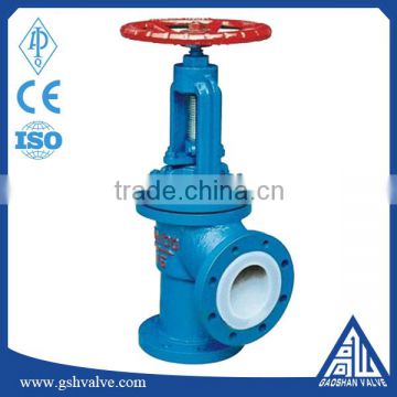 Stainless steel fluorine lined globe valve with competitive price