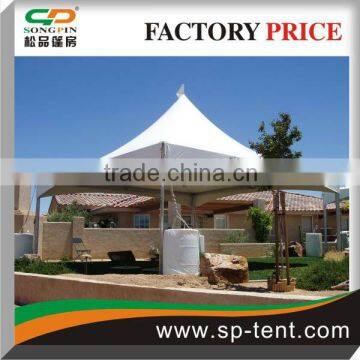 Small Family Garden use tent with wieghted for 24 to 30 guests seated at the 1.5m round tables