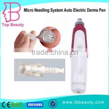 Hot sale vibrasion electric derma roller pen dermapen with 12pins needles