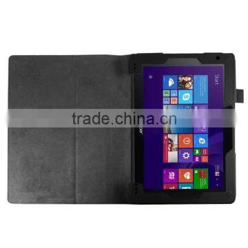 Quality Lychee Texure PU Leather Case with flip Stand For Acer SW3-013 Switch 10E BUSINESS PROTECTIVE CASE support keyboard