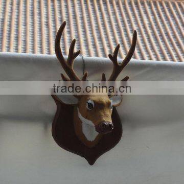 Handcraft Unstuffed Lifelike Cute Christmas Sleigh Deer Head Decoration of House Interior photo-6