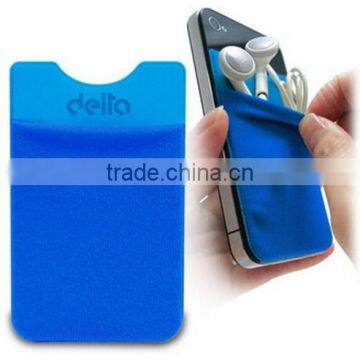 Top Quality Spandex 3m Sticker Smart Wallet Mobile Card Holder photo-2