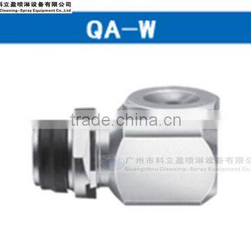 Hollow cone quick connection spray nozzle