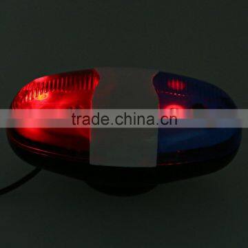 Super Loud Police Style For Mountain Road Bike Horn Accessories 6 LED Light 4 Sounds Trumpet Electronic Horns Bell Siren photo-5