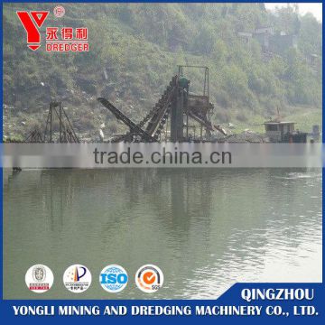 NEW Chain Bucket Gold Dredger /mini gold dredger for sale/Small sand mining gold dredger