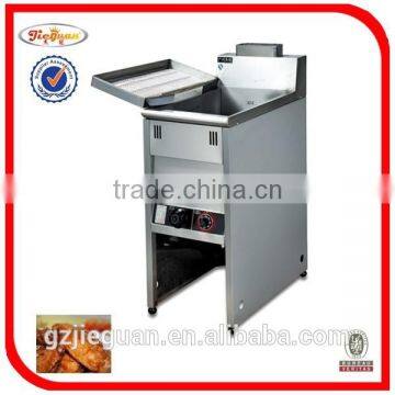 Stainless Steel Free Standing Gas Chicken Fryers With Temperature Controller With Cabinet(2-tank)(GF-985-2) photo-3