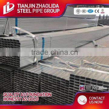 EN10219 Square Rectangular Galvanized Steel Pipe for Greenhouse With Price per Ton