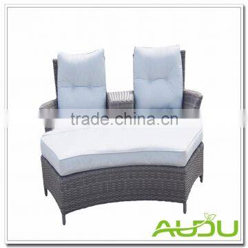 Audu 2017 Original Design Rattan Garden Outdoor Couple Chair Set photo-4