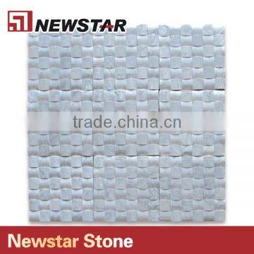 Newstar Natural White Carrara 3D Cambered Wall Decoration Mosaic photo-3