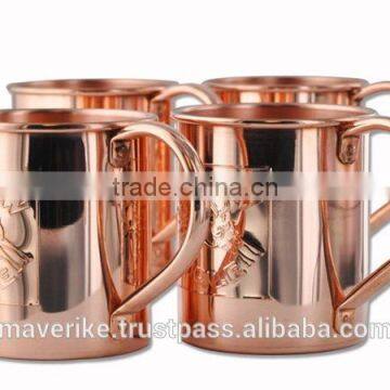 Pure Copper Moscow Mule Mug, Copper Engrawed Beer Mug photo-2