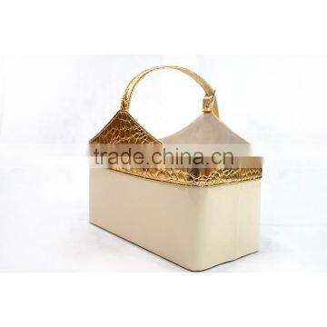 Fashion PU Leather Storage Magazine Baskets Holder photo-2