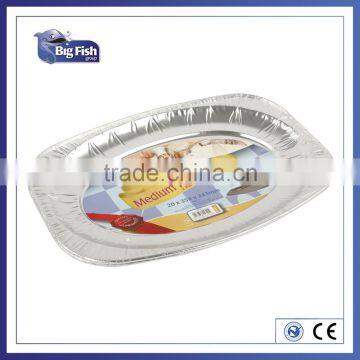 Large Foil Platters Disposable Aluminum Foil Plates for Food