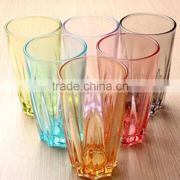 250ml colored water cup/solid glass