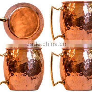 16 oz MOSCOW MULE MUGS 100% SOLID COPPER MULE MUGS FDA APPROVED SOLID COPPER MUGS MANUFACTURER INDIA