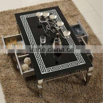 C375Unique design metal furniture coffee tables