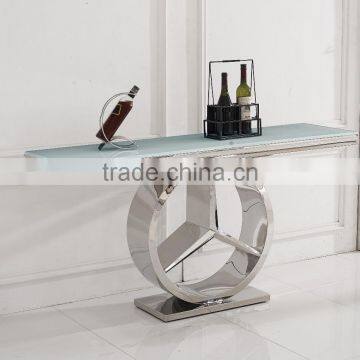 F413 Stainless Steel Modern Furniture Guangdong Xinqing Console Table photo-2