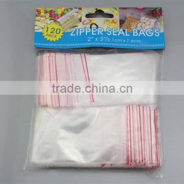 60 packs Zipper seal bags pe plastic bag pe mesh bag and pe bag