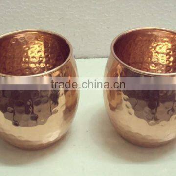 Moscow Mule Solid Copper Hammered Mugs, Genuine Copper Drinking Mug, Moscow Mule Mugs, Copper Mug for Vodka & Moscow Mule photo-2