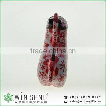 Cheap Coin Box Lovely Design Flower Patterns Horse Shaped Ceramic Animal Piggy Bank photo-3