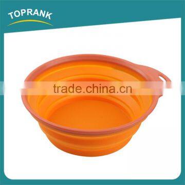 Pet Food Bowls Portable Travel Feeding Collapsible Silicone Pet Bowl photo-3