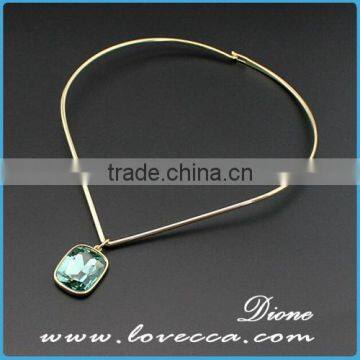 Elegant Statement Cheap Synthetic Gemstone Necklace photo-4