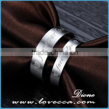 Cheap Custom 316L Titanium Stainless Steel Forever Love Ring photo-6
