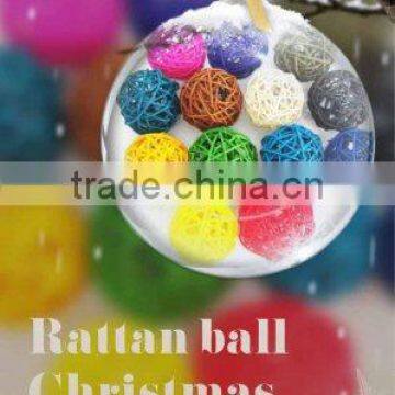 Christmas Rattan ball decoration