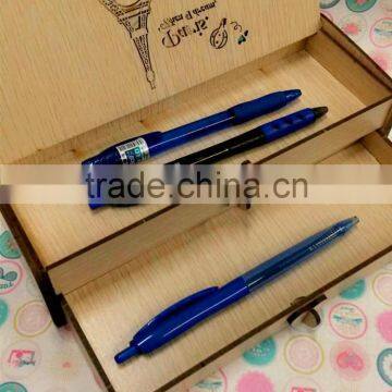 Multi-function Korean Creative Students Wooden Pencil Case photo-3