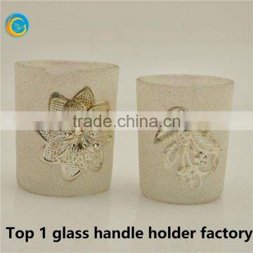 Hot Sale Red Glass Candle Jar for Wedding Table photo-2