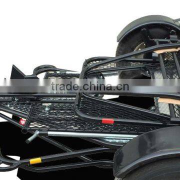Folding Single RAIL Motorcycle Enclosed Trailer Used for Harley Honda Gold Wing Motorbike With Accessory photo-3