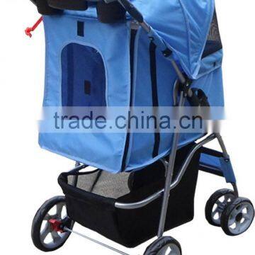 Foldable Pet Stroller. Pet Travel Stroller Pushchair Pram Jogger Buggy Swivel Wheels. H0116 photo-3