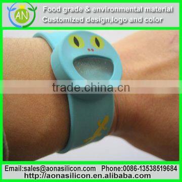 baby face silicone anti mosquito bracelet with anti mosquito oil