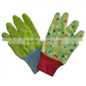 pu safety gloves for sale/floral gardener glove