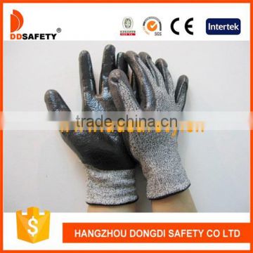 DDSAFETY 13G Cut Resistant Level 3 Nitrile Gloves Oil Resistant Gloves