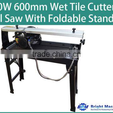 800W 600mm Wet Tile Cutter Rail Saw With Foldable Stand