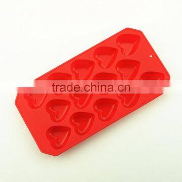 11196 14 Pcs Hearts Shape Silicone Cake Mold