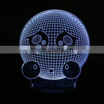 Lovely Emoji Expression Smile 3D Effect LED Night Light Unique Lighting Lamp photo-6