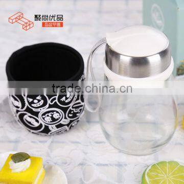 L00053 2017 High Quality Stylish Design Custom Penguin Shape Pyrex Heat-Resistant Clear Glasses Bottles