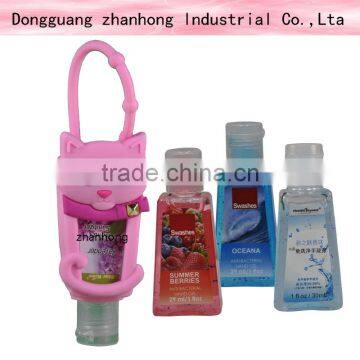 Merry Christmas: 29ml different types animals cartoon hand sanitizer gel with silicon holder