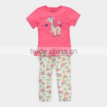 China Company Girls Boutique Clothing Summer 2016 Girl Clothes Set Lovely Children Clothing