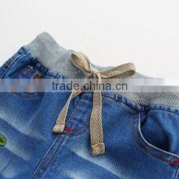 Embroidery Little Mouse Casual Denim Trousers Korean Children's Clothing Wholesale photo-4