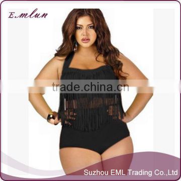 Wholesale big size bikini fat women bikini in E cup swimwear EML-12-W1106