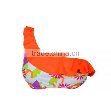 One Strap Floral Print Fabric Lady Bikini photo-2