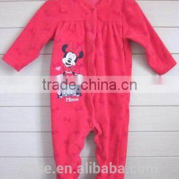 Baby winter cute embroidery design romper