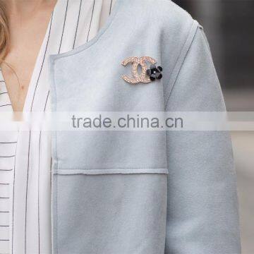 New Fashion Suede Jacket Long Coat for Ladies Women's Long Washed Elegant Coat photo-4