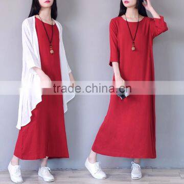 Z&M Linen Long Dress Woman Linen Dress Dress Linen photo-3