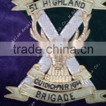 51 Highland Bullion Wire Embroidery Banner photo-2