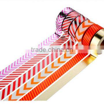 6 Pure Colors Washi Tape One Set Adhesive Paper Fringe Pattern 1.5cm*10m photo-2