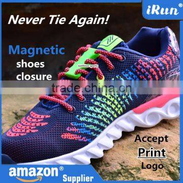 Novelty Sneaker Shoe Buckles No-Tie Magnetic Closure Casual Shoelace Amazon Supplier Provide UPC Barcode Label Service photo-3