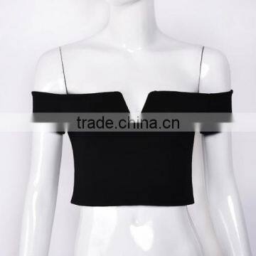 Fashion Women Top off Shoulder Nightclub Top photo-3